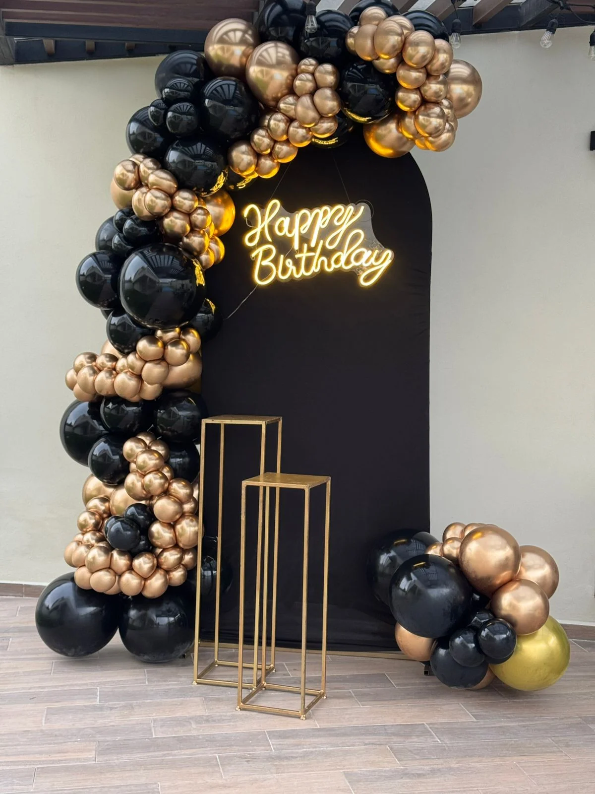 Decoración de cumpleaños con globos